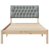 Bed Frame with Upholstered Headboard Brown 100 x 200 cm 878839