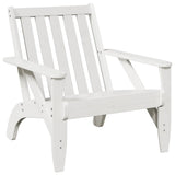Garden Adirondack Chairs 2 pcs White 75x77x77 cm Solid Wood Pine 859333