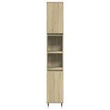 3 Piece Bathroom Furniture Set Sonoma Oak Engineered Wood 3307676