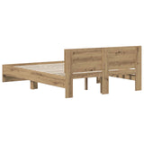 Bed Frame with Headboard Artisan Oak 140 x 200 cm 3445775