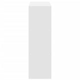 Bookcase White 102x32x102 cm Engineered Wood 852816