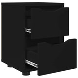 Bedside Table Black 30.5 x 30 x 43 cm Engineered Wood 888799