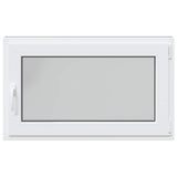 Basement Window RISOR 100 x 60 cm PVC and Glass Anthracite 42047333