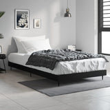 Bed Frame without Mattress Black 100x200 cm Engineered Wood 832262