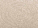 Rug ZIZUR Cream 120x120 cm Jute Look Indoor and Outdoor 4010376