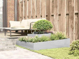 Garden Planter Silver 100 x 100 x 50 cm Stainless Steel 873589