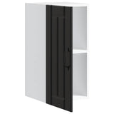 Kitchen Wall Cabinet Lucca Black Engineered Wood 853778