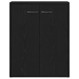 Sideboard Black Oak 60x30x75 cm Engineered Wood 862449