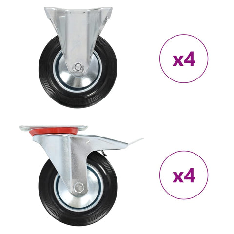 8 pcs Casters 160 mm 278051