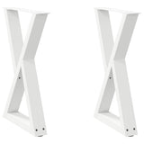 Dining Table Legs 2 pcs White 60x cm Steel 4012721
