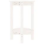 ZNTS Coffee Table White Ø 40x60 cm Solid Wood Pine 822358