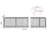 Gabion with 3.5 mm Wire and 5x5 cm Mesh 1050x100x100 cm 3462447