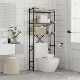 Washing Machine Shelf Sonoma Oak 67x25x163 cm Engineered Wood 838979