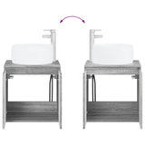 Bathroom Furniture Set 2 pcs Grey Sonoma Engineered Wood 3404100