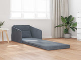 Folding Sofa Bed Dark Grey 65 x 80 x 83 cm Velvet 42030498