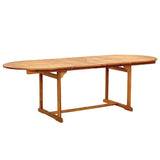 7 Piece Garden Dining Set Solid Wood Acacia and Textilene 3279290