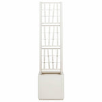 Garden Planter White 36 x 36 x 140 cm Polypropylene 42006499
