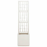 Garden Planter White 36 x 36 x 140 cm Polypropylene 42006499