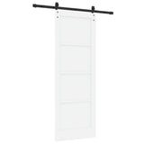 Sliding Door White 78 x 211 cm Solid Pine Wood 3333277
