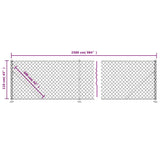 Chain Link Fence with Flange Green 1,1x25 m 153946