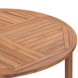 Garden Dining Table 110x75 cm Solid Wood Teak 318476