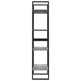 4-Tier Book Cabinet Grey Sonoma 60x30x140 cm Engineered Wood 821310