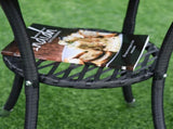 3 Pieces Rattan Bistro Set, Wicker Garden Furniture Set with 2-Tier Coffee Table and Chairs, T3398P314226