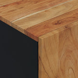 TV Cabinet 80x33x46 cm Solid Wood Acacia&Engineered Wood 351963