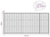 Gabion with 3.5 mm Wire and 5x10 cm Mesh 250x30x150 cm 3462743