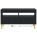LED TV Cabinet Black Engineered Wood 897216