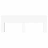 Headboard Cabinet with Storage White Engineered Wood 8001228
