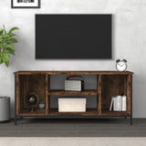 TV Cabinet Smoked Oak 102x35x45 cm Engineered Wood 826287