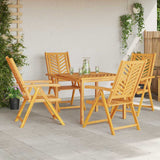 Garden Chair 4 pcs Brown 57 x 72 x 109 cm Solid Acacia Wood 3154134
