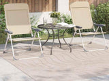 Indoor and Outdoor Rug PALMERAS Beige 200 x 200 cm Polyester 42022643