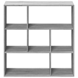 Room Divider Bookcase Grey Sonoma 102x29x103.5 cm Engineered Wood 858053