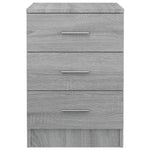 ZNTS Bedside Cabinets 2 pcs Grey Sonoma 38x35x56 cm Engineered Wood 815324