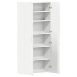 Shoe Cabinet with Door White 80 x 35.5 x 180 cm Engineered wood 3333836