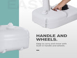 Camping Portable Handwash Sink w/ Towel Holder & Soap Dispenser Rolling Wheels Outdoor Drainage T3398P348688