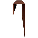 Garden Cover Profile 10 pcs 100 x 5 x 15 cm Weathering Steel 8012947