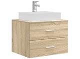 Bathroom Cabinet Set 3 pcs Sonoma Oak 49.5 x 41 x 62.5 cm 3405845