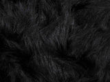 Faux Sheepskin Rug TAFALLA Black 160 cm Polyester 42021582