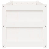 Garden Planter White 90x50x50 cm Solid Wood Pine 837461