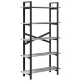 Bookshelf Grey Sonoma 100 x 33.5 x 178 cm Engineered Wood 883937