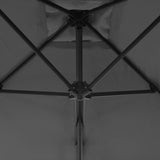 Garden Parasol with Steel Pole 250x250 cm Anthracite 44883