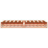 Bed Frame without Mattress Wax Brown 90x200 cm Solid Wood Pine 850835