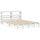 Bed Frame without Mattress White 120x190 cm Small Double Solid Wood Pine 3306517
