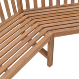 Corner Bench Natural Teak Teak wood Large Durable Corner Bench 316625