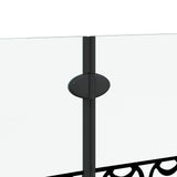 Shower Enclosure Manual Black and Transparent 130 x 130 cm 42018552