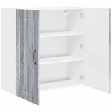 Wall Cabinet PORTO Grey Sonoma 80 x 31 x 80 cm Engineered Wood 885411