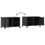 TV Cabinet Black 68x39x43.5 cm Steel 846668